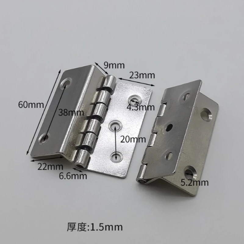 Cabinet Hinges - 4 Pezzi Cerniere in Metallo Argento