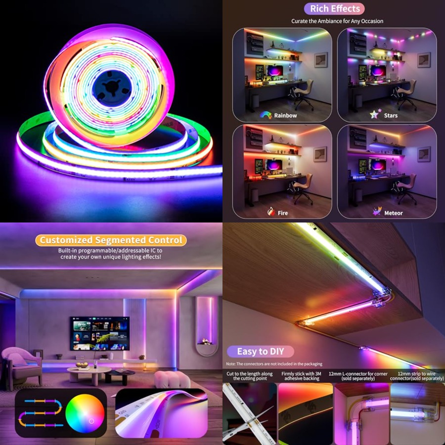 Led Strip Lights - Striscia LED RGB Smart IC COB