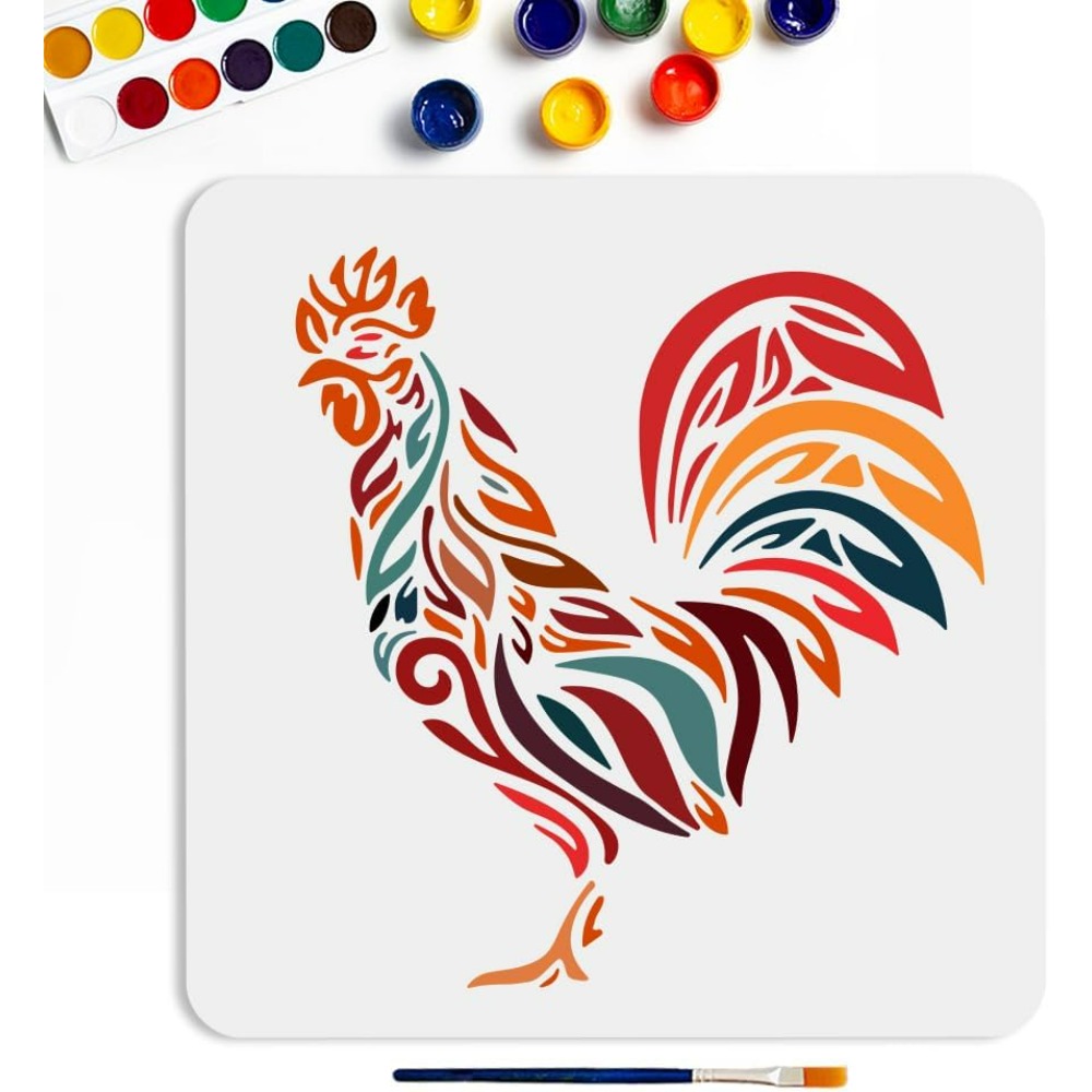 Paint Brush - Stencil per pollo Modello di stencil