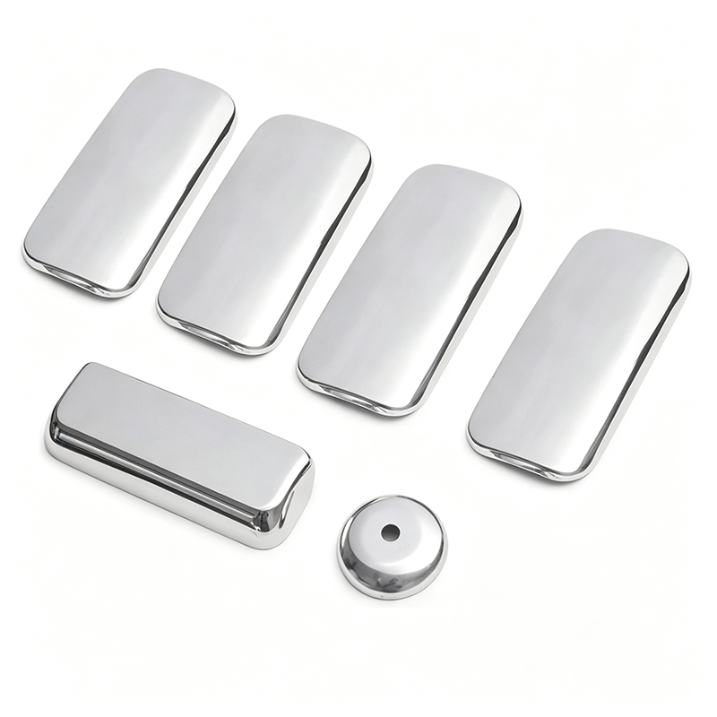 Door Handle - 5 Pezzi Copri Maniglia Cromata per