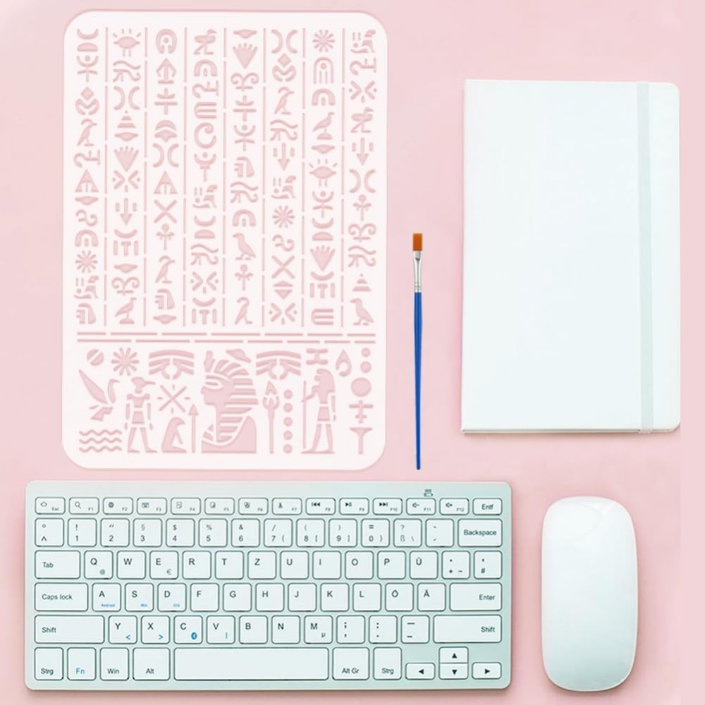 Stencil con script egiziani an - Paint Brush recensione e prezzo