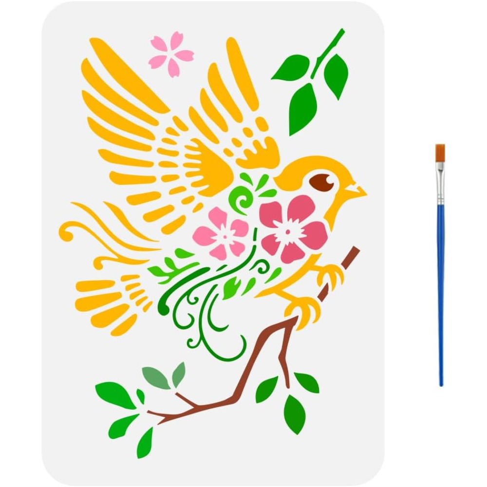Stencil da disegno di passeri  - Paint Brush recensione e prezzo