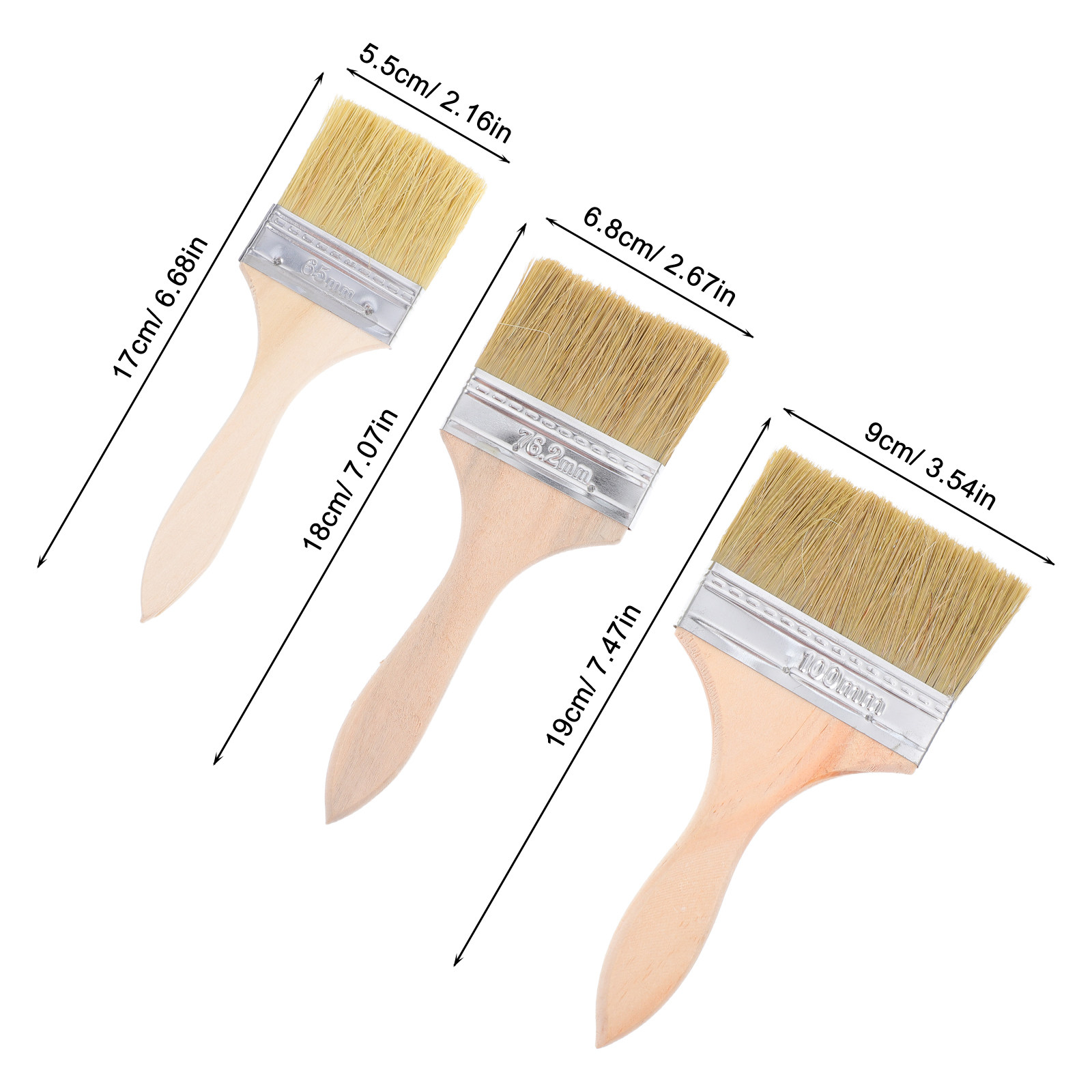 Set di 3 pennelli con manico i - Home Improvement Fence recensione e prezzo