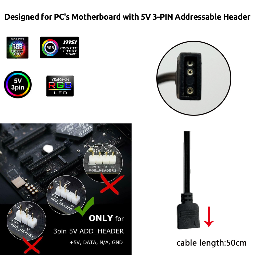 Striscia LED RGB 5V ARGB 3Pin  - Led Strip Lights recensione e prezzo
